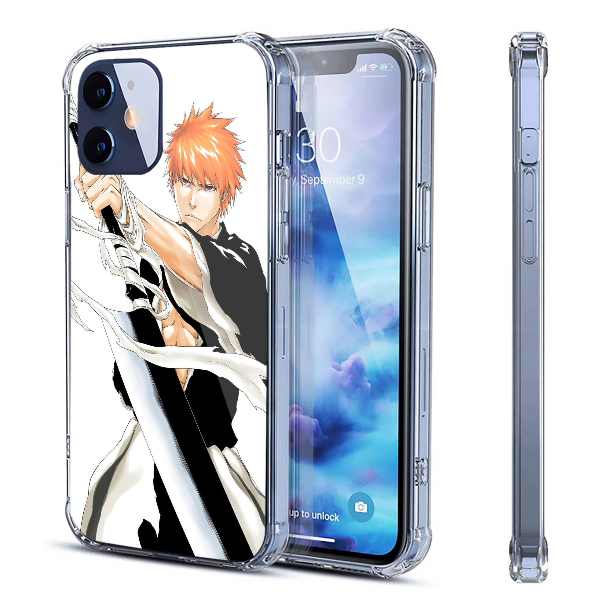 （画像用） ブリーチ BLEACH 【iPhone 12シリーズ対応】透明スマホケース（クリアソフトケース）